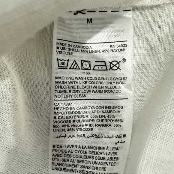 Old Navy Mens M Linen Pullover Henley Shirt - Picture 16 of 17